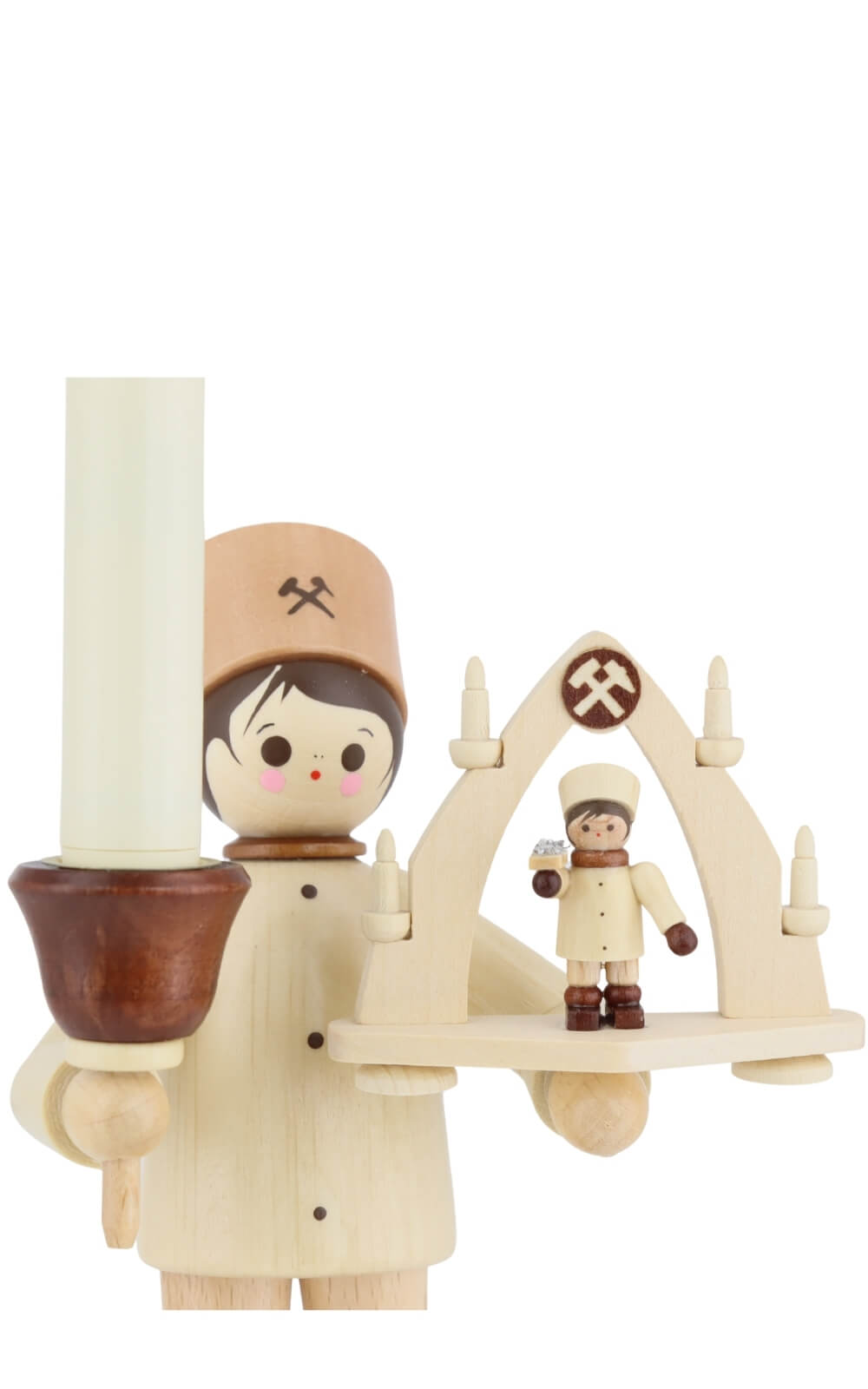 Miner with bow and lumix candle, 1475.5 in cm by Romy Thiel_4