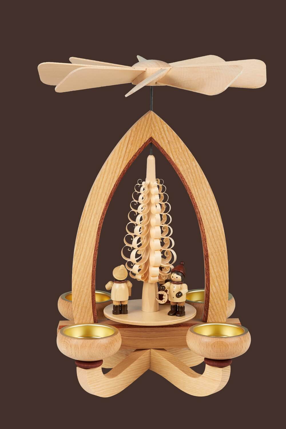 Christmas pyramid with lantern children, 28 cm by Heinz Lorenz_pic2