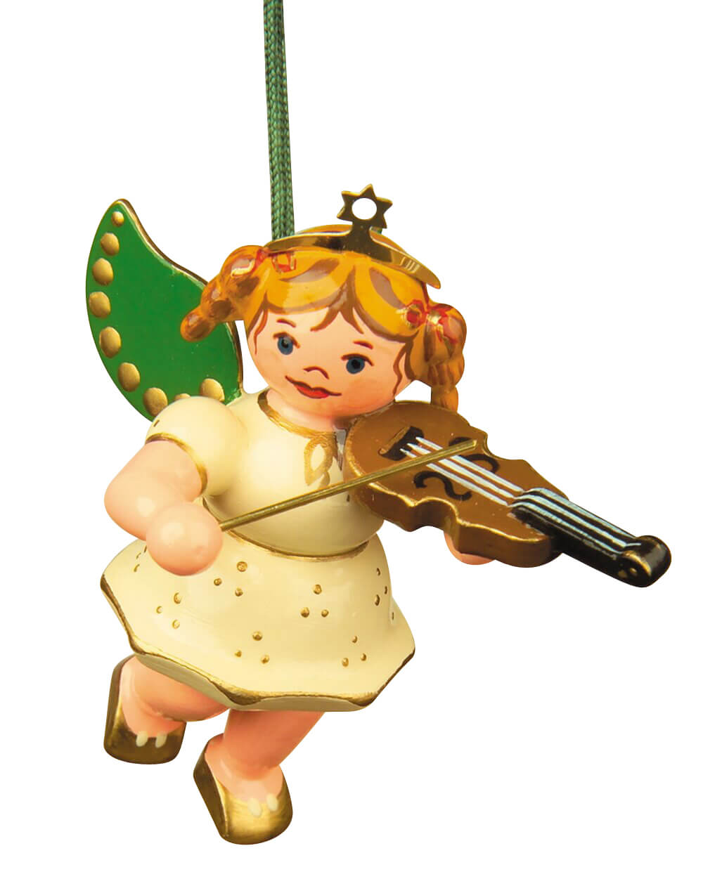 Christmas tree decorations Christmas angel with violin by Hubrig Volkskunst