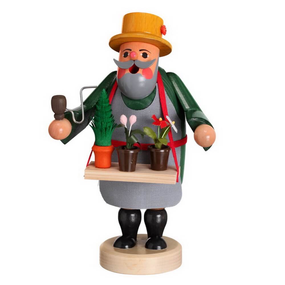 Smoking man gardener, 21 cm by Karl Werner