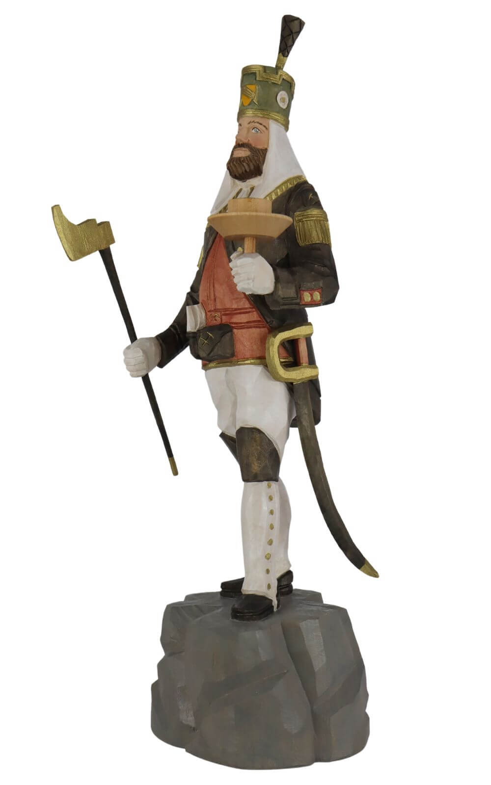 Freiberger Obersteiger, coloured, 12 cm by Schnitzkunst aus dem Erzgebirge_1