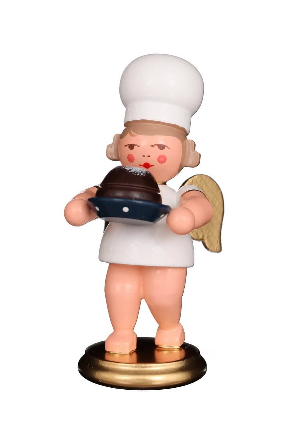 Christmas angel - baker's angel with cupcake, 10 cm, colored by Christian Ulbricht
