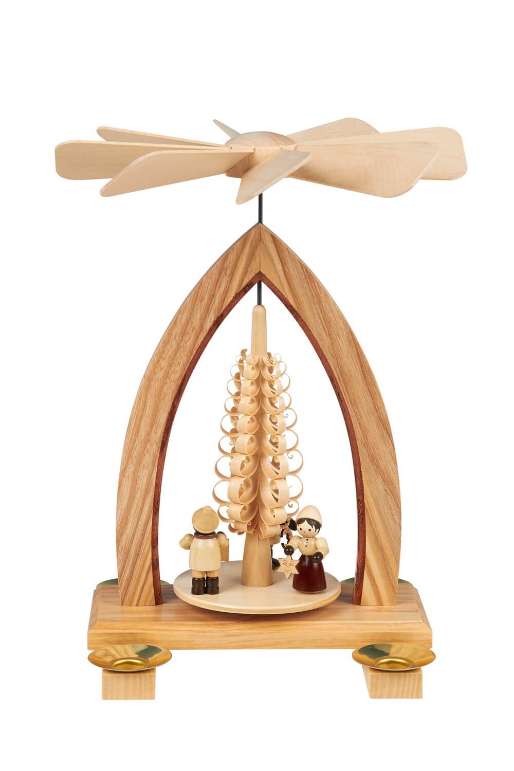 Christmas pyramid lampion children, 26 cm, natural by Heinz Lorenz