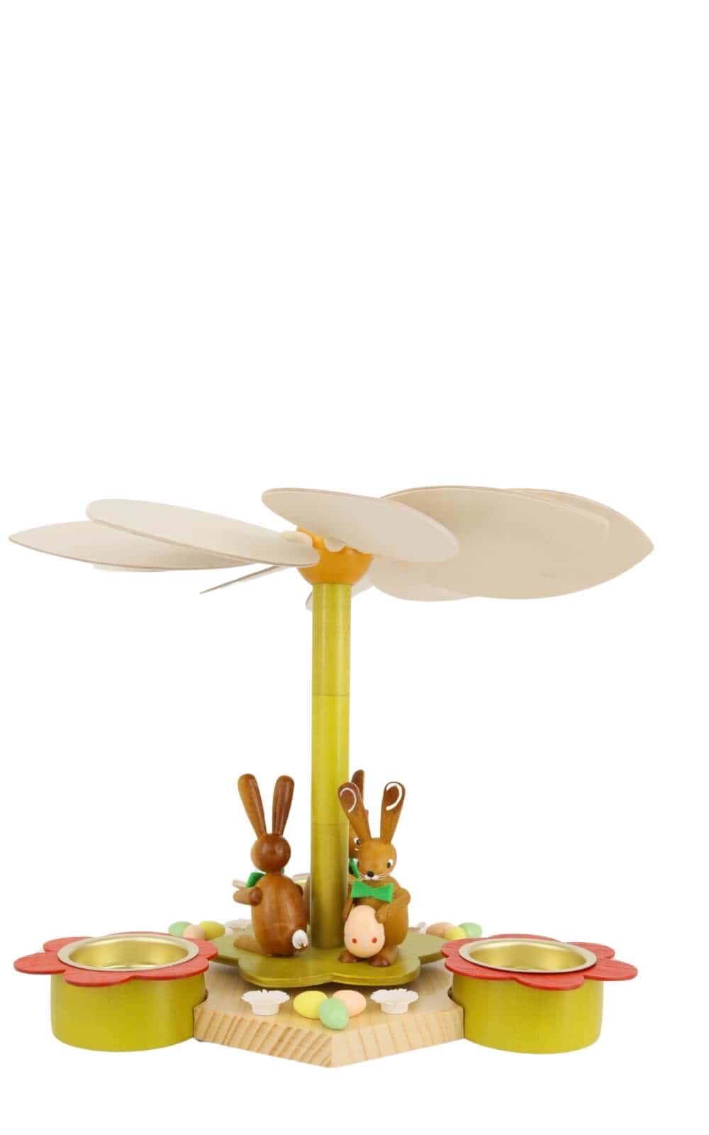 Tea light pyramid with Easter bunny, 19 cm by Volker Zenker_2