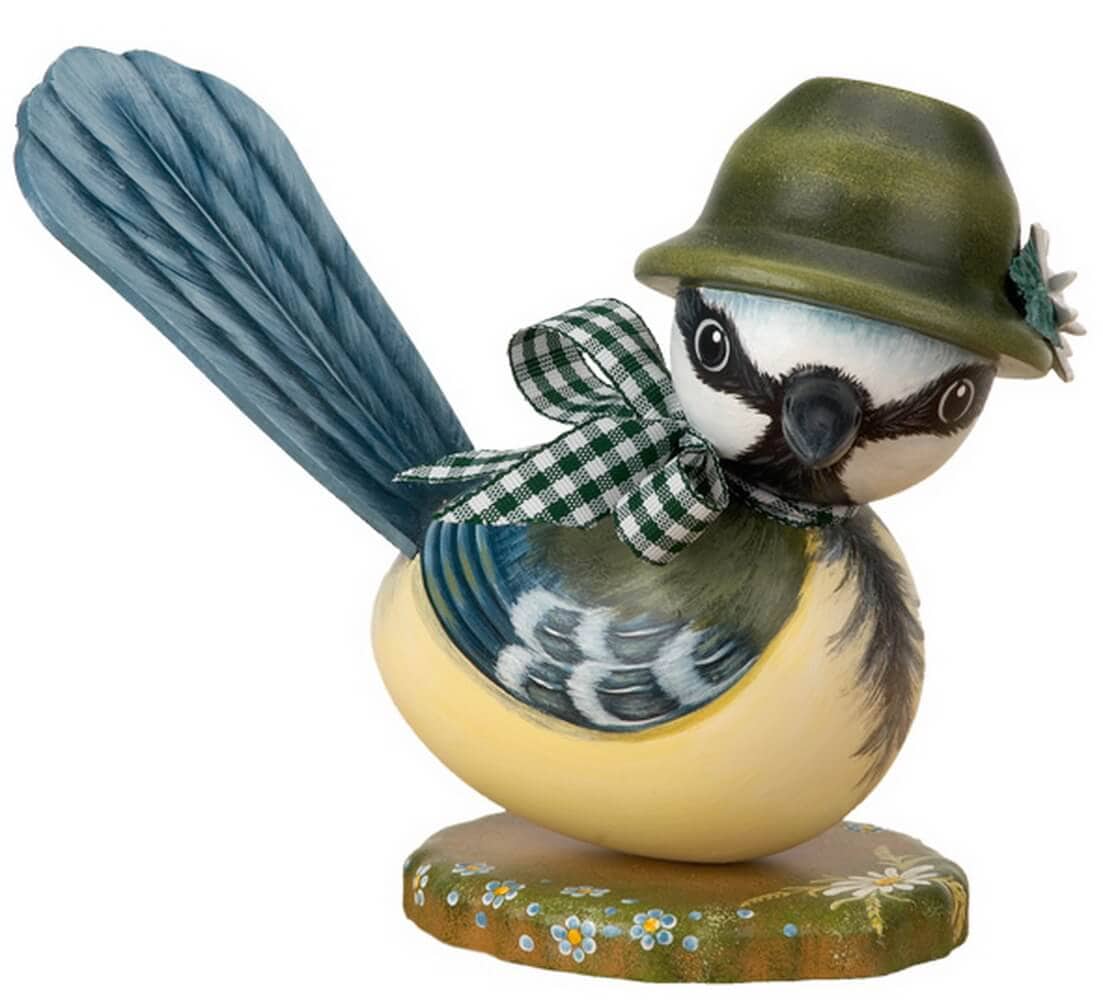 Blue tit doll, 16 cm by Hubrig Volkskunst