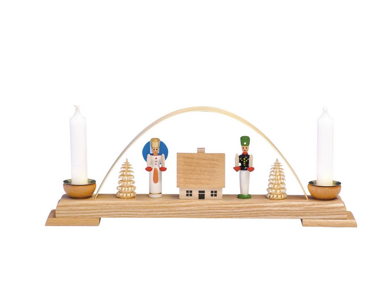 Candle holder mini candle arch with angel and miner by Knuth Neuber