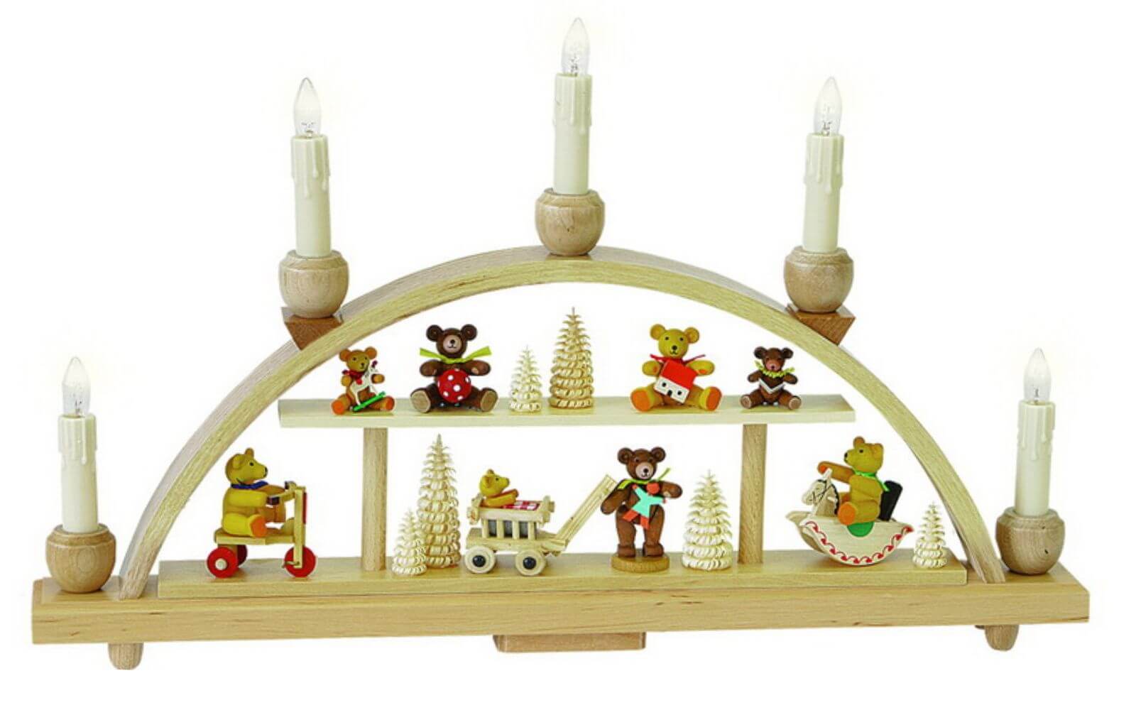 Candle arch bear children, 48 cm by Richard Glässer