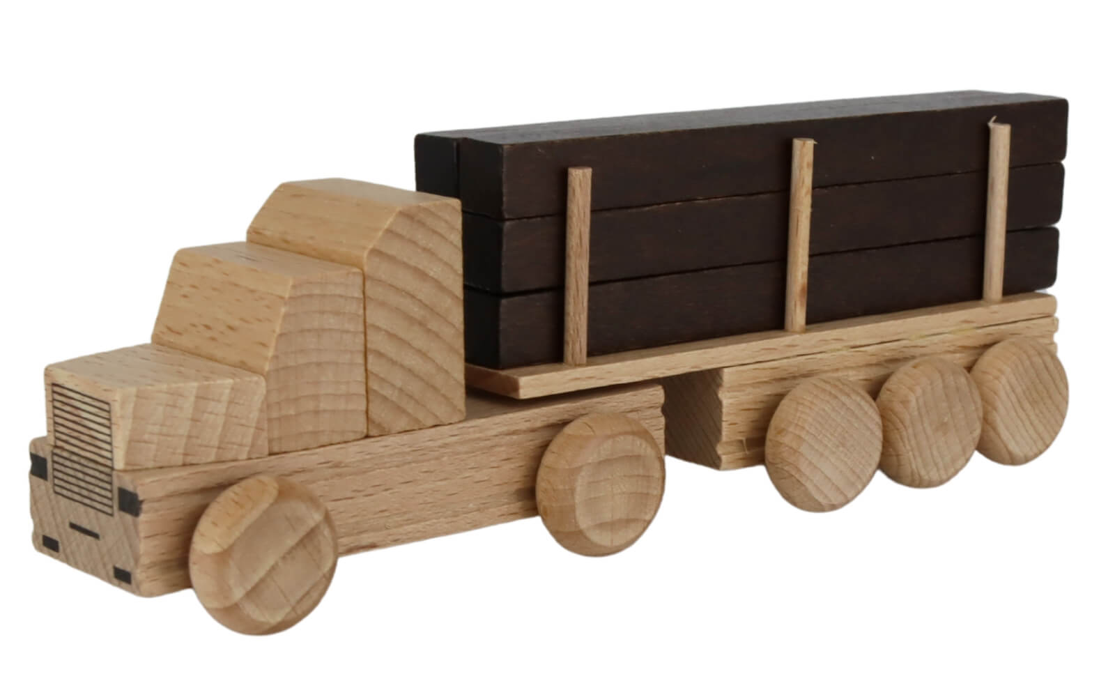 Wooden car US Truck long wood, natural by Ebert GmbH_2