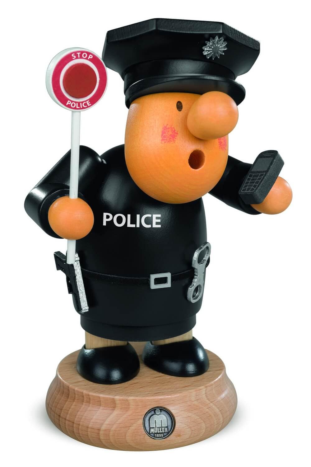 Smoking man Müllerchen® Sheriff, 16 cm by Müller Kleinkunst