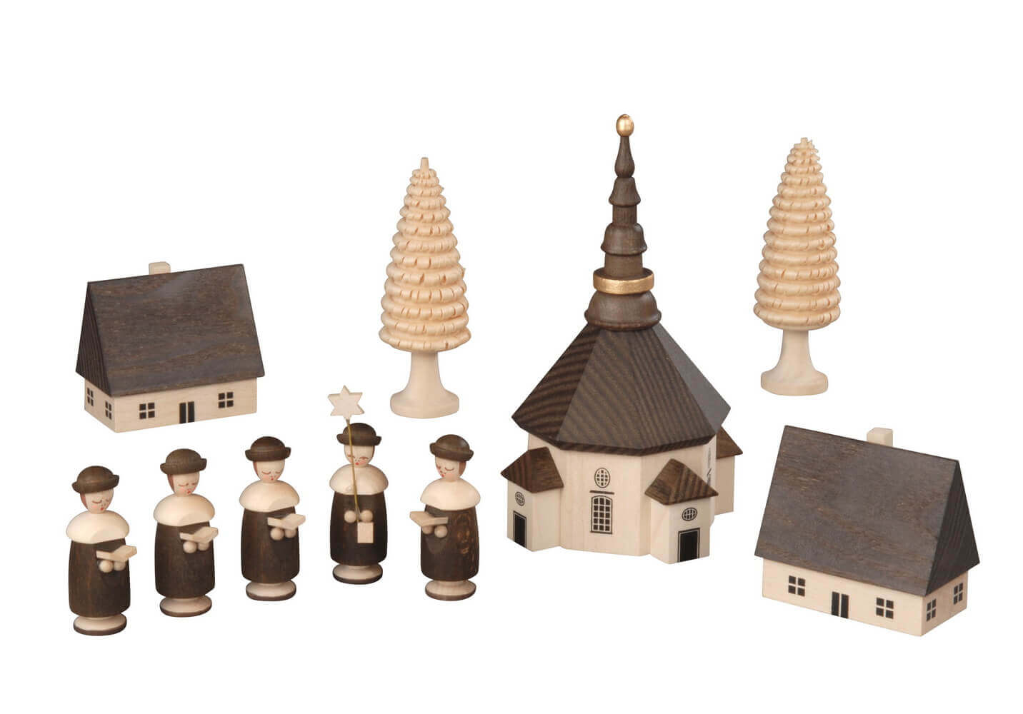 Seiffen village with Kurrende, 10-parts by Albin Preißler
