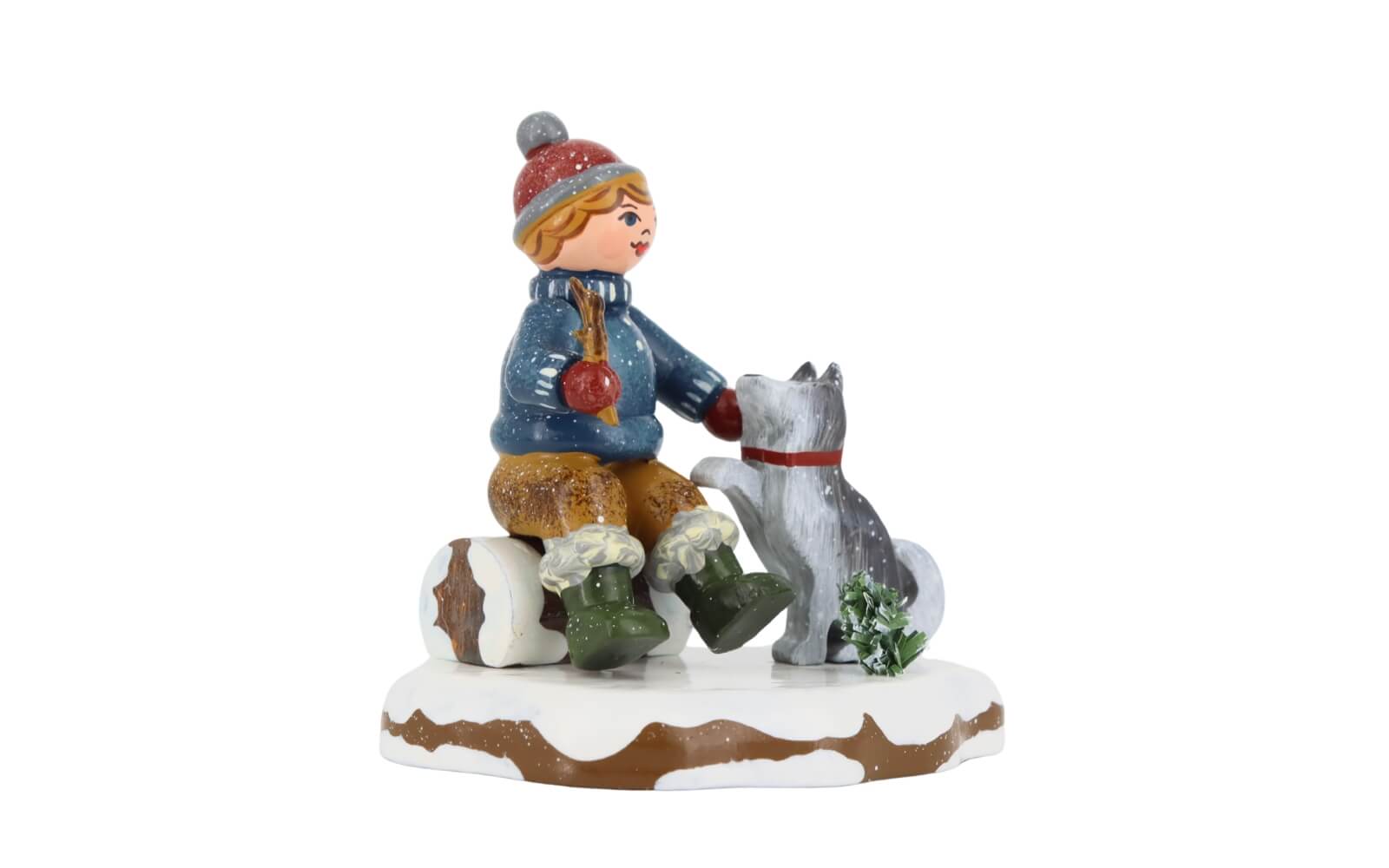 German Winter Child Oscar, My Friend, 7 cm  (2.76 inch) by Hubrig Volkskunst_3