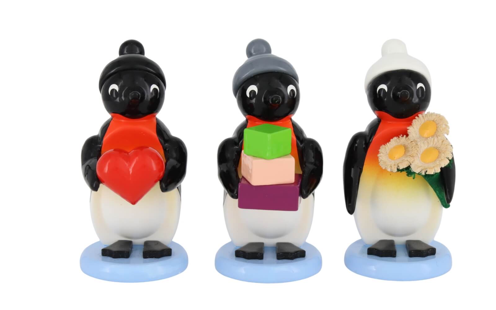 Penguins - Congratulators, 3 pieces, 5 cm, colored by SEIFFEN.COM_1