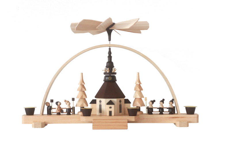 Candle arch with Christmas pyramid, 37 cm by toy maker Günther