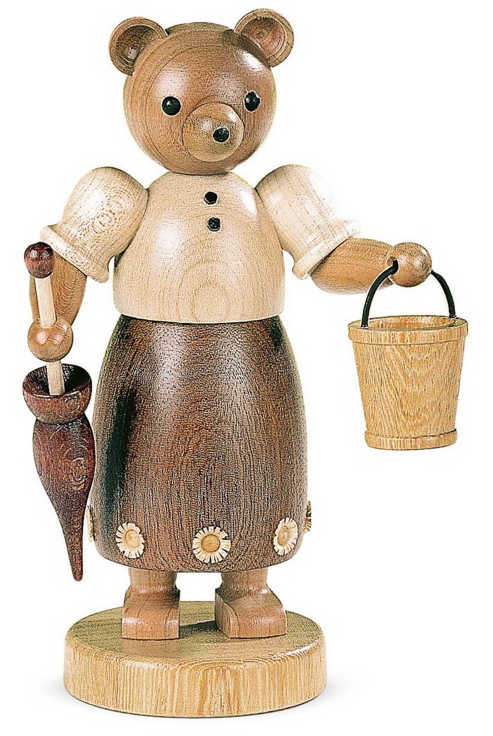 Teddy - Girl with umbrella and bucket, nature by Müller Kleinkunst