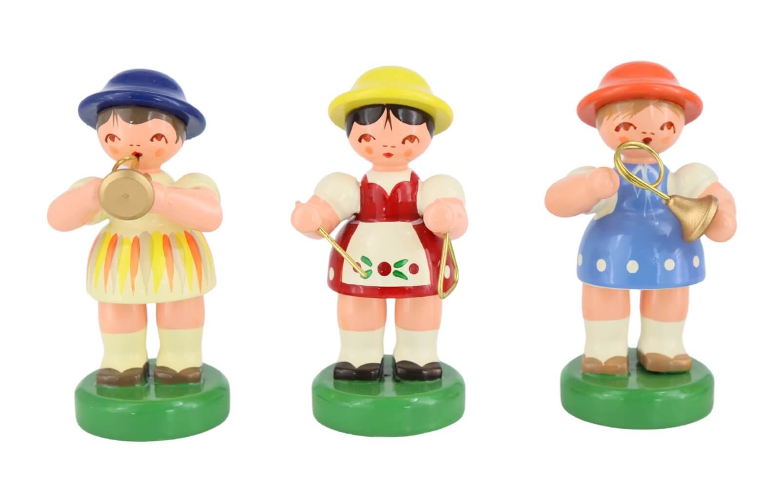 Miniature instrument girl, 5 pieces, hand-painted by Figurenland Uhlig GmbH_2