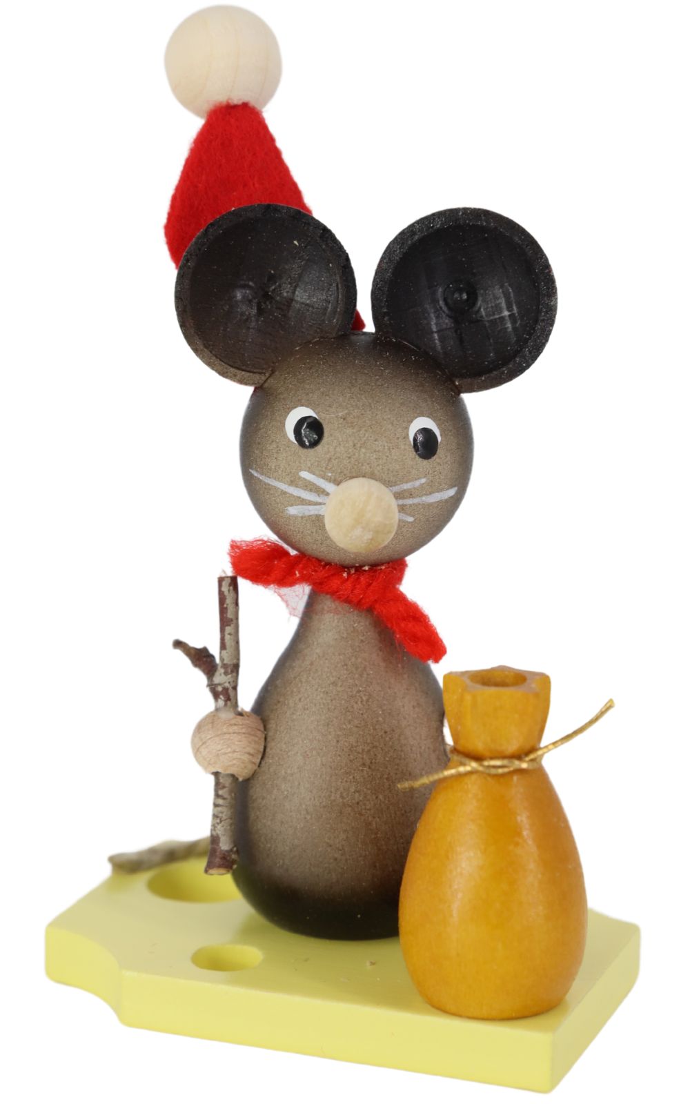 Miniature baby mouse Christmas mouse, 7 cm, colored by Ralf Zenker