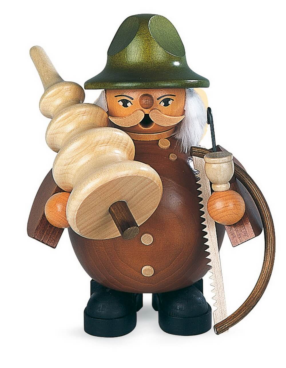 Smoking man tree cutter by Müller Kleinkunst