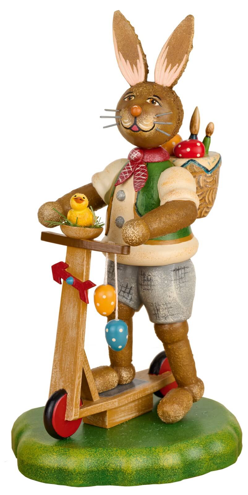 Easter Bunny Karl the Painter, 20 cm by Hubrig Volkskunst