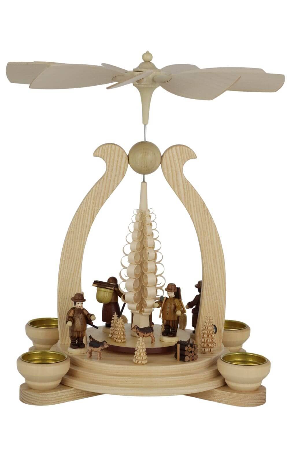 Arched pyramid forest motif, 34 cm by Müller Kleinkunst_1