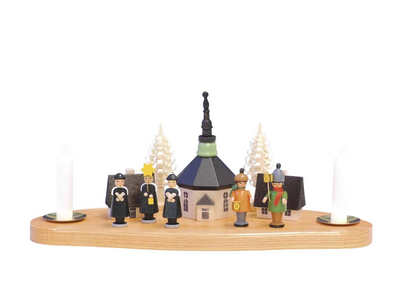 Christmas candle holder Seiffen church, Lantern children, Kurrende by Knuth Neuber_picture1