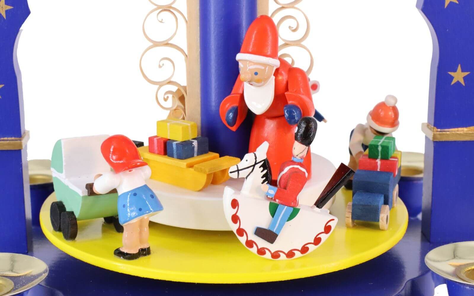 Pyramid Christmas gift, blue, 27 cm by Richard Glässer_2