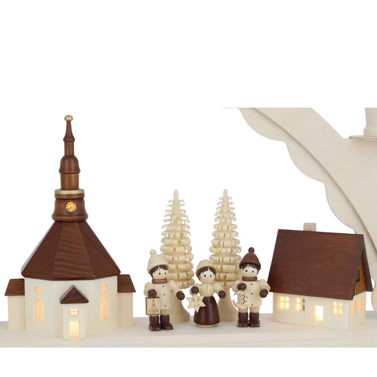 Candle arch Seiffen village with Romy Thiel children, LED, 50 cm by SEIFFEN.COM_3