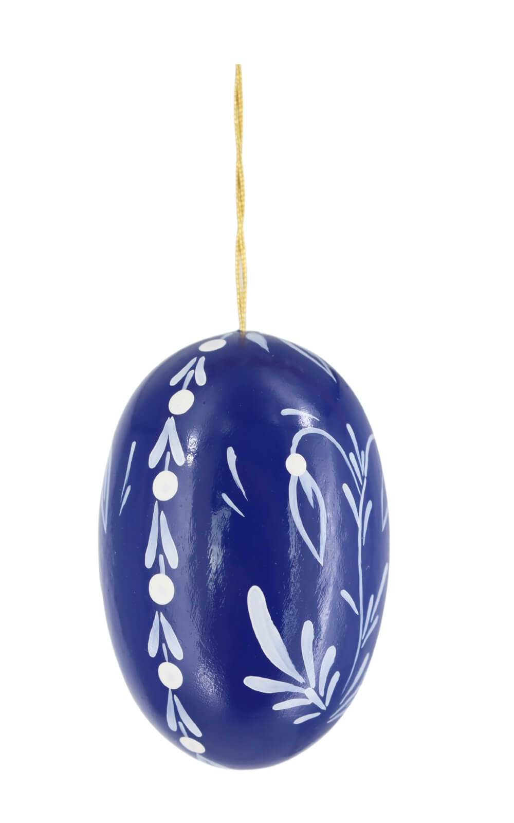 Easter egg dark blue with snowdrops by Figurenland Uhlig GmbH_1