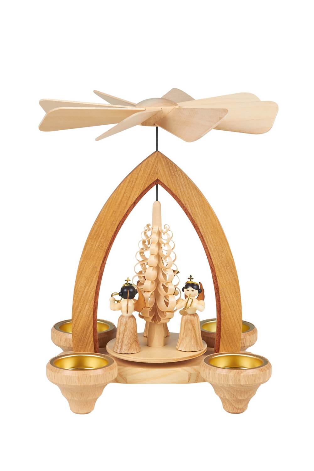 Tealight pyramid with folded rock angel, Heinz Lorenz Olbernhau/ Erzgebirge_Picture1