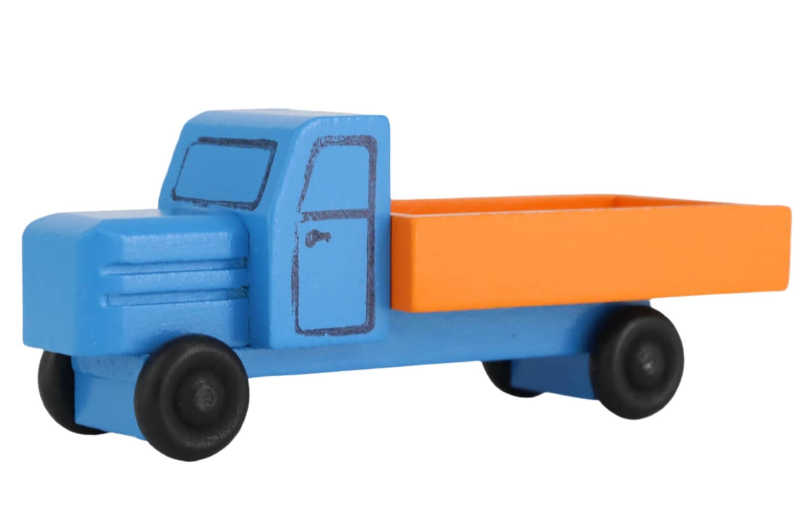Wooden toy truck box van, coloured by Robbi Weber_1