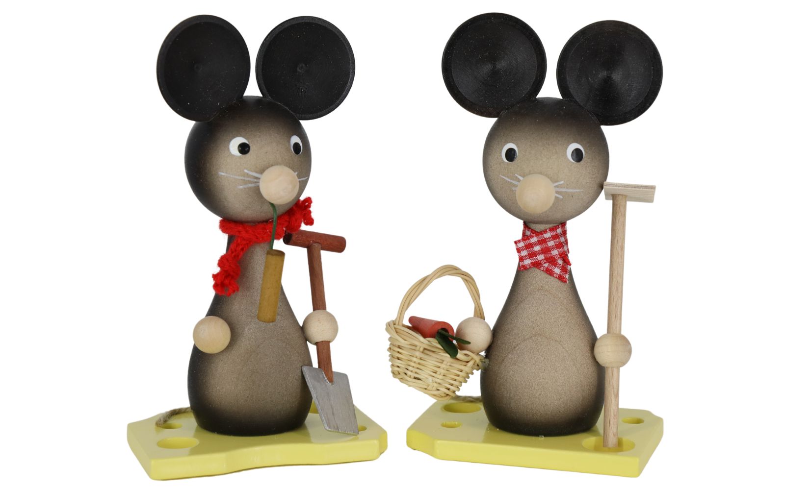 Mummy and daddy mouse, 12 cm, colored by Ralf Zenker