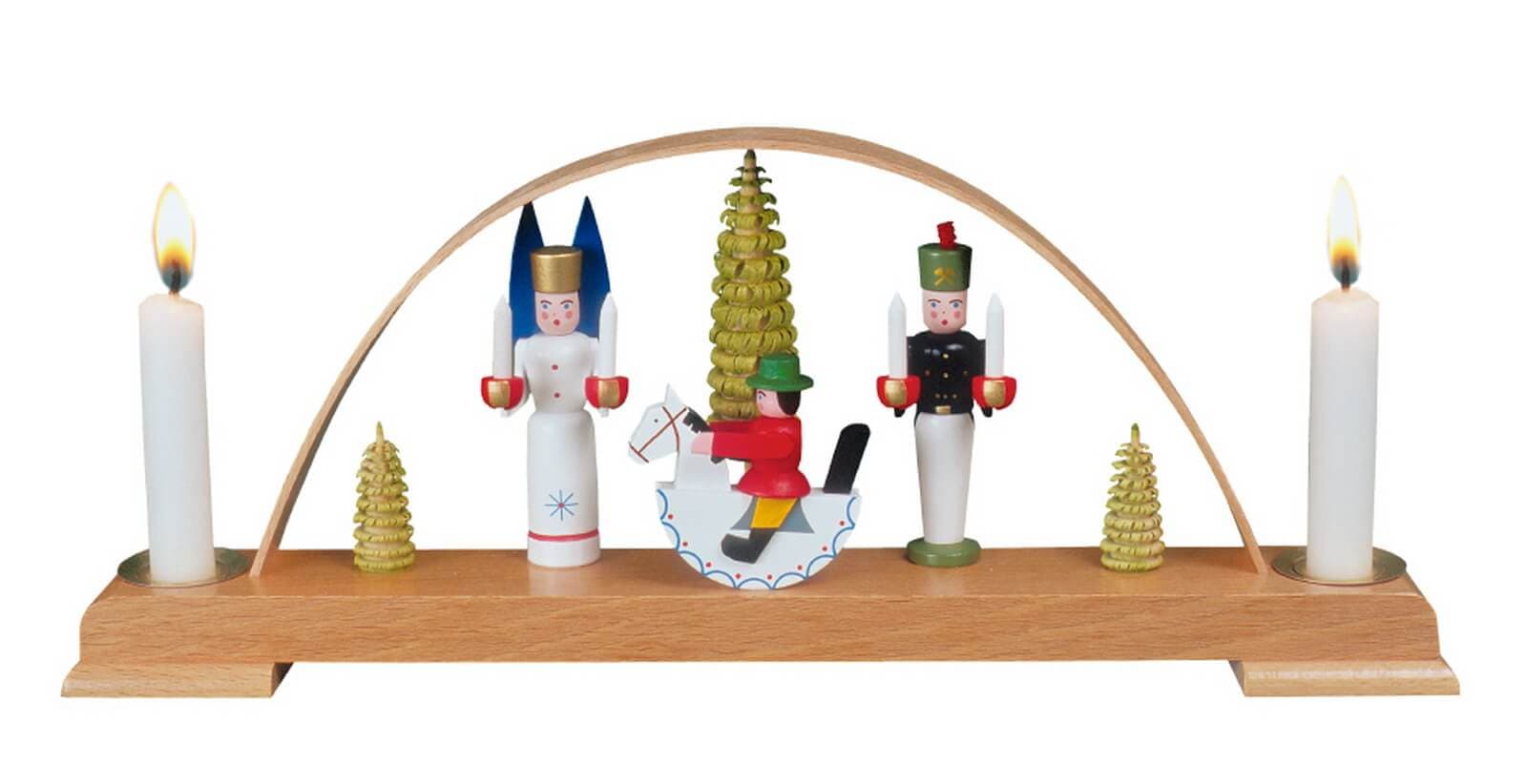 Original Seiffen candle arch, small by Eckert