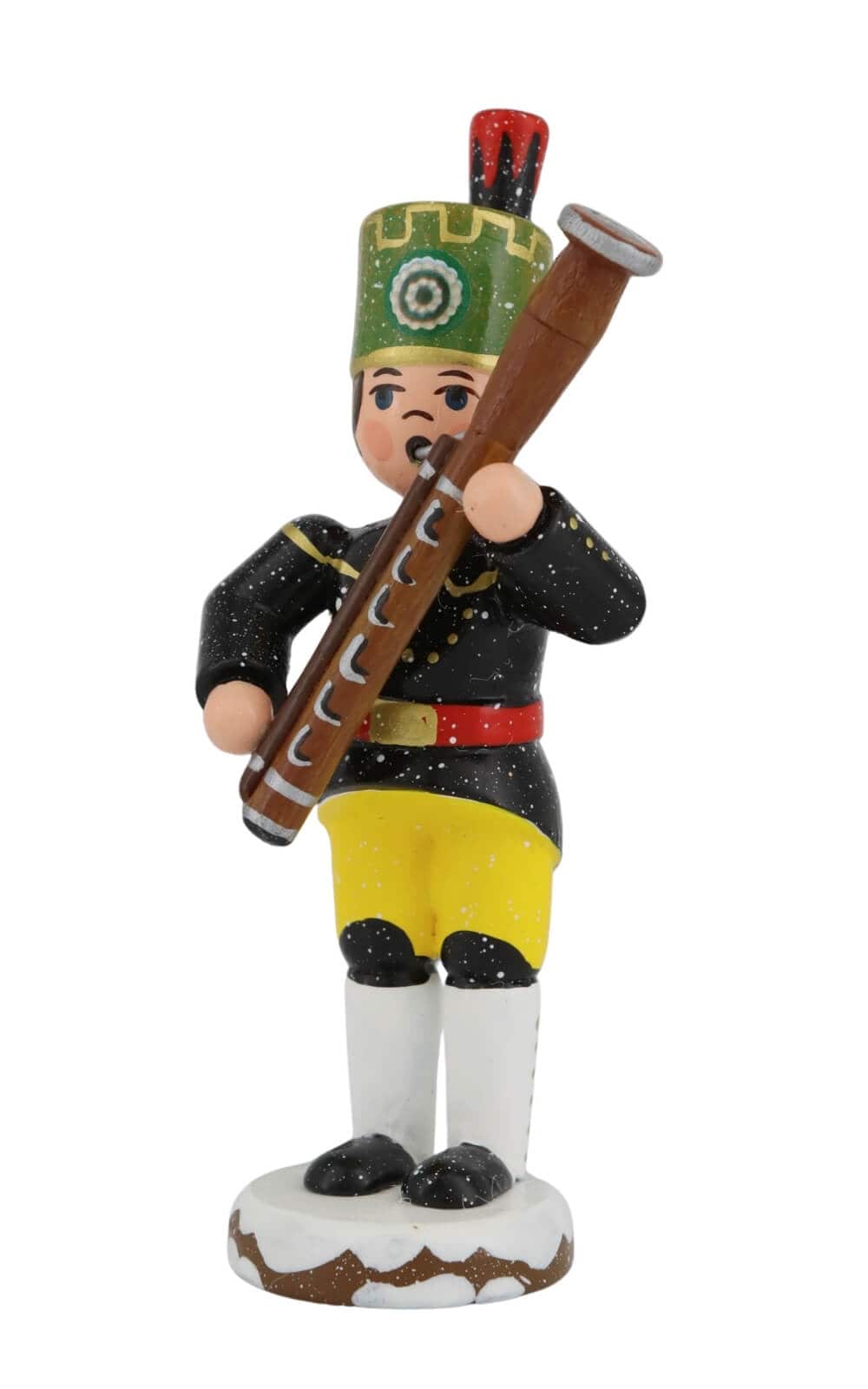 Winter Child Miner with Bassoon, 9 cm (3.54 inch) by Hubrig Volkskunst_3