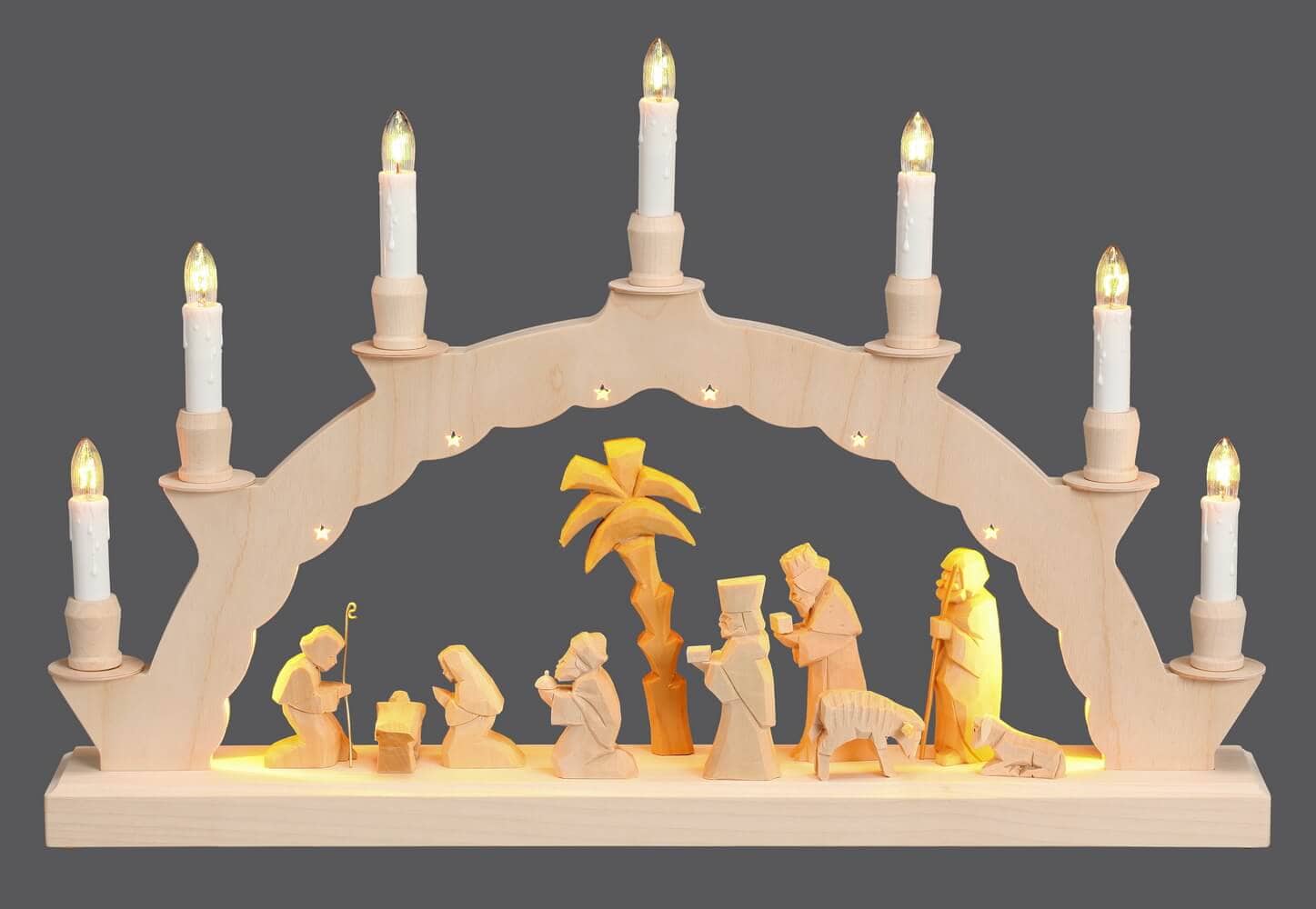 Candle arch Holy Story carved and 2-fold lighting of SEIFFEN.COM_3