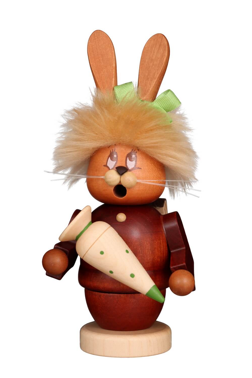 Smoking man mini gnome Easter bunny school starter, 16 cm / 6.30 inch by Christian Ulbricht