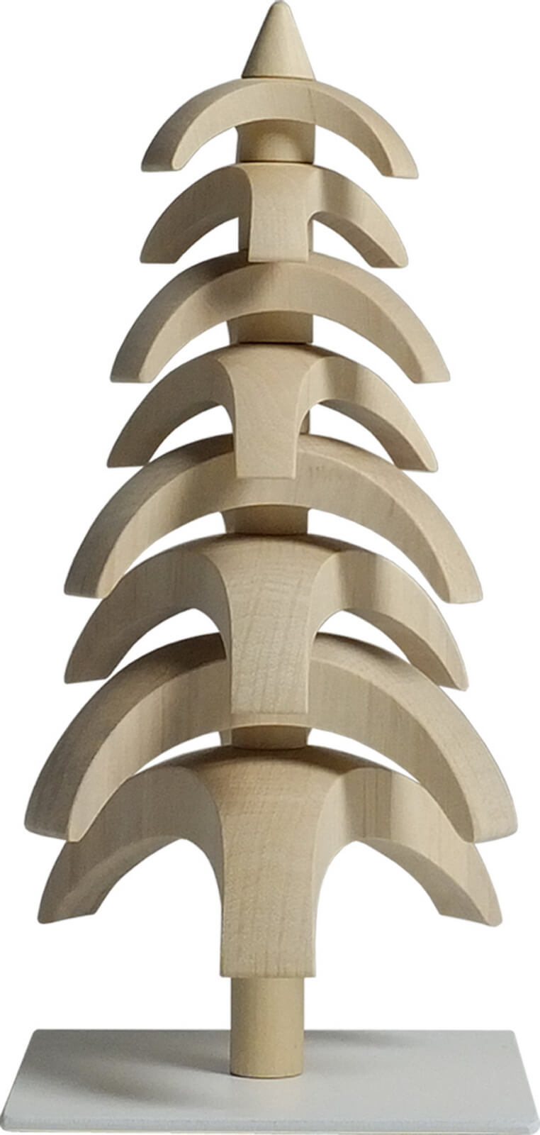 Twist tree, white beech, 15 cm by Seiffener Volkskunst eG