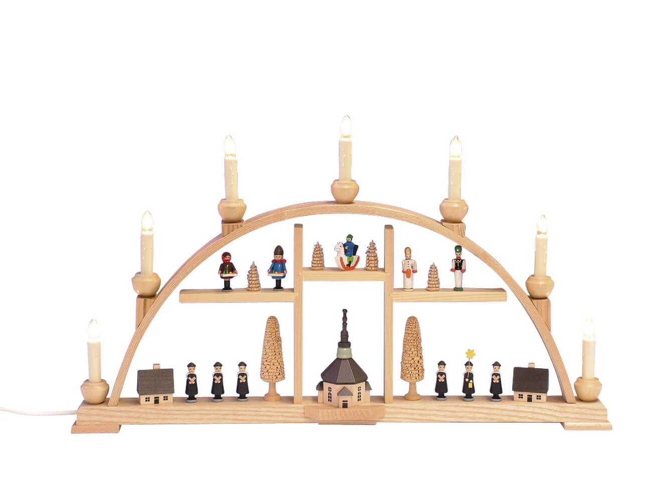Candle arch Seiffen motif, 63 cm by Knuth Neuber_1