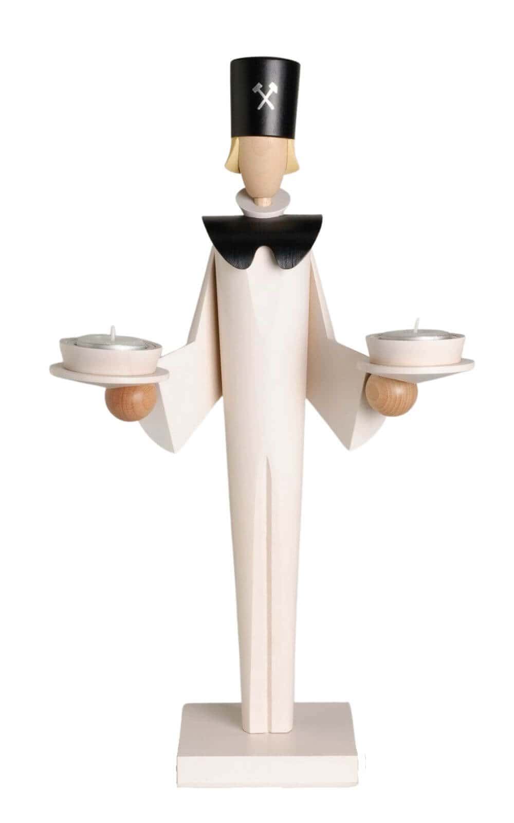 Miner, 41 cm, white for tea lights from KWO