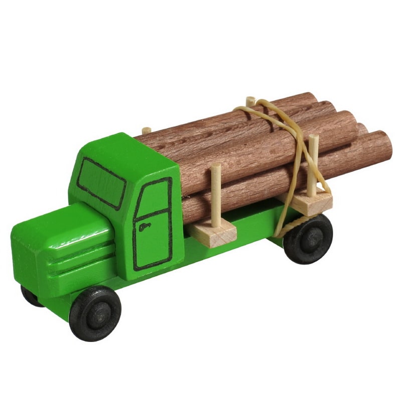 Wooden toy truck Wood transporter, coloured by Robbi Weber