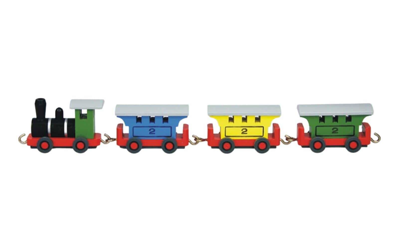 Wooden toy - Railway, colored, 26 cm by Stephan Kaden