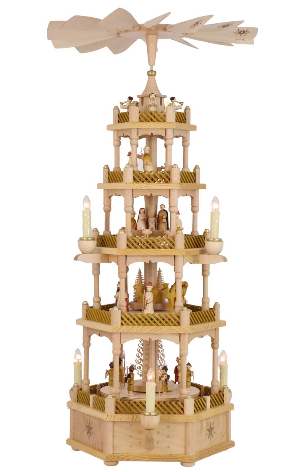 Christmas pyramid Holy Story, 5 - tiered, electric by Richard Glässer_pic1