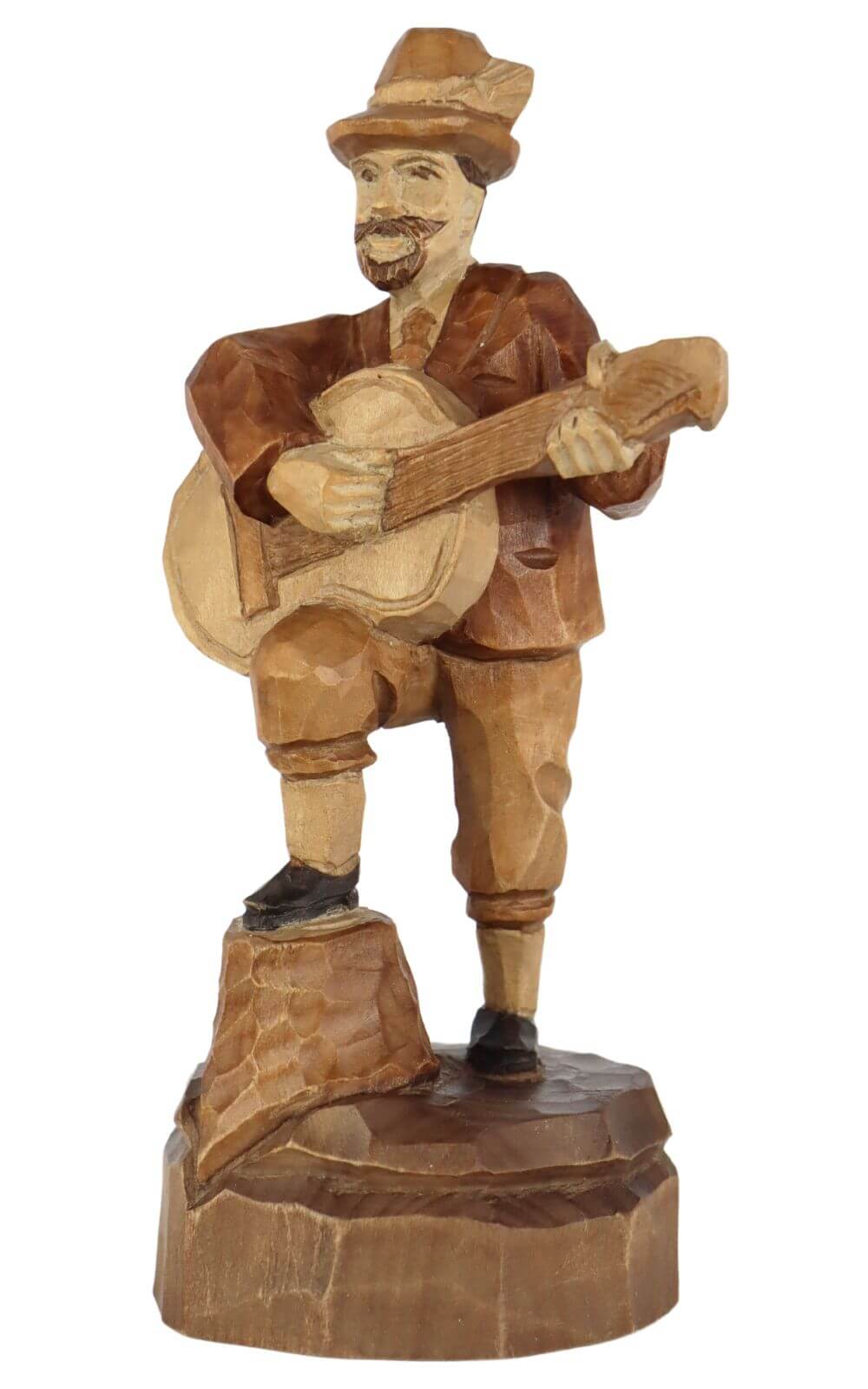 Anton Günther, carved, stained, 16 cm by Schnitzkunst aus dem Erzgebirge