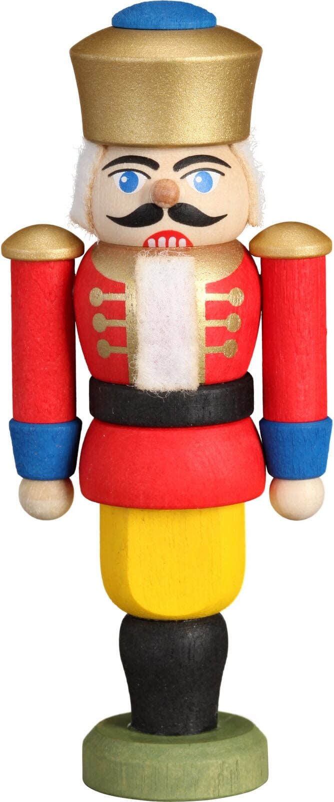 Christmas tree decoration nutcracker king, red by Seiffener Volkskunst eG
