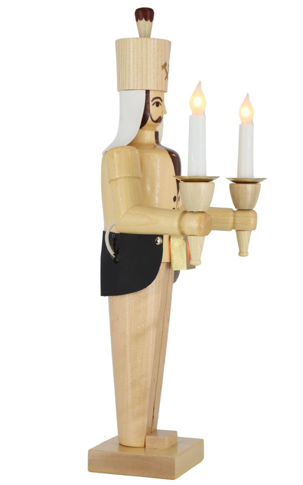 Miner with belly lamp, 50 cm, natural, electrically illuminated by SEIFFEN.COM_4