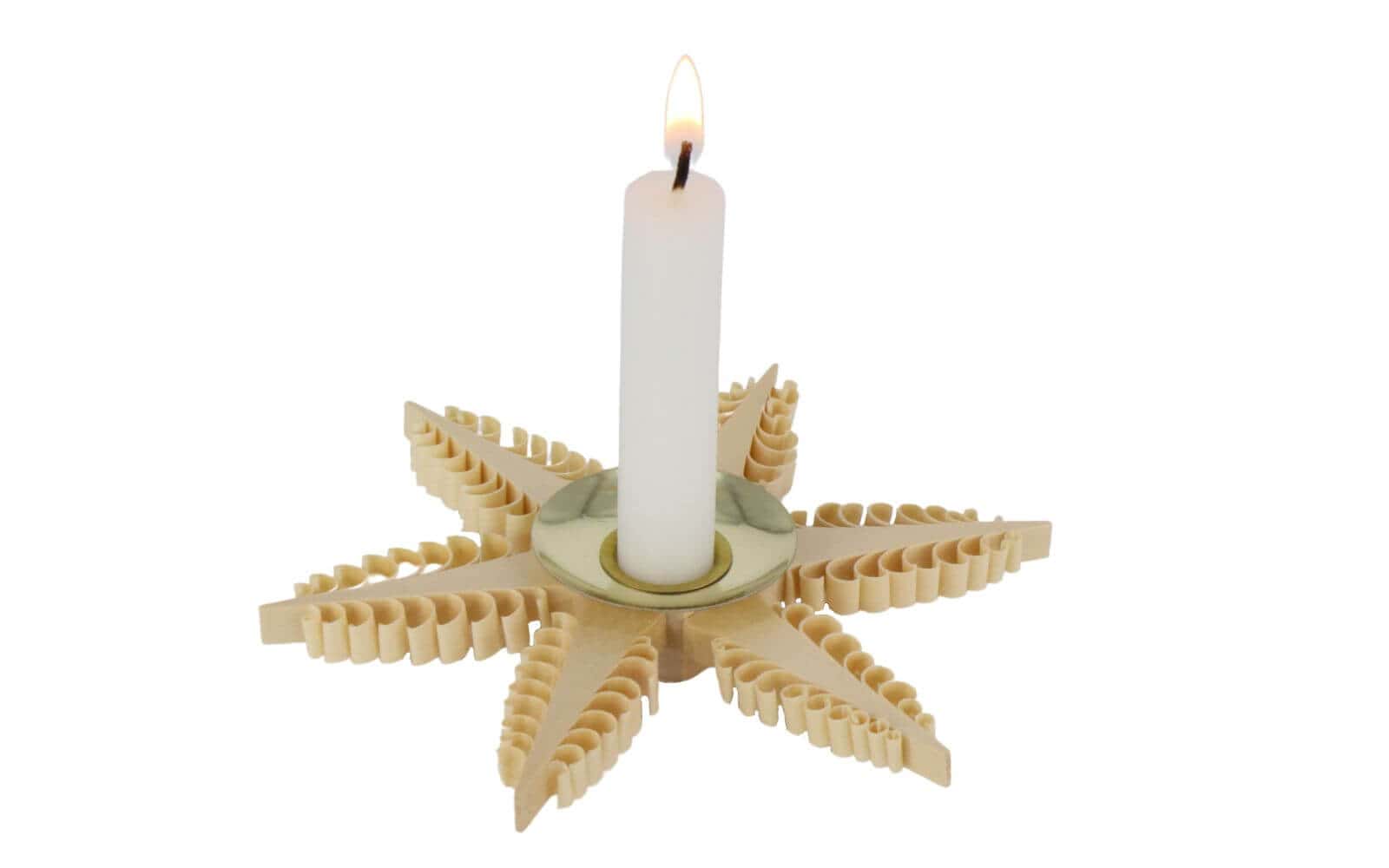 Christmas candle holder chip tree star by Martina Rudolph
