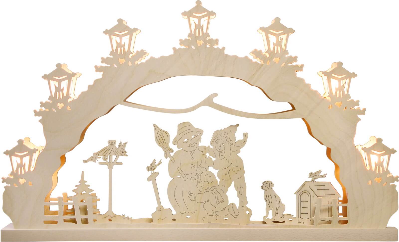 Build a snowman candle arch by Weigla