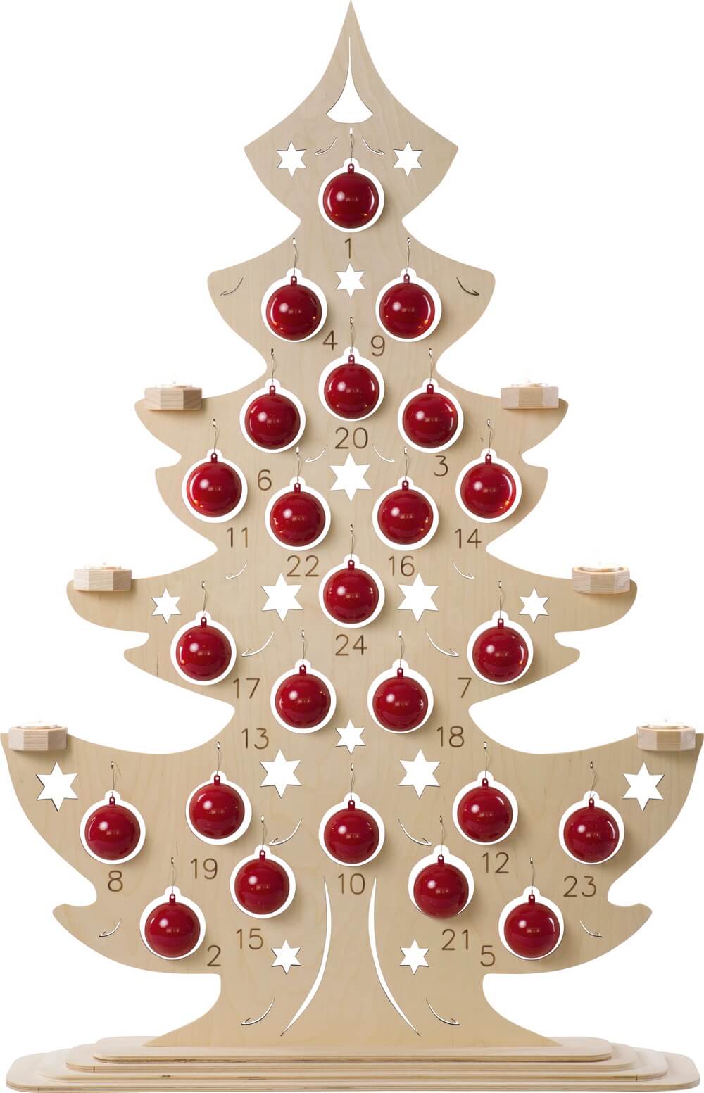 Light tip for tea lights - Advent calendar fir tree by Weigla