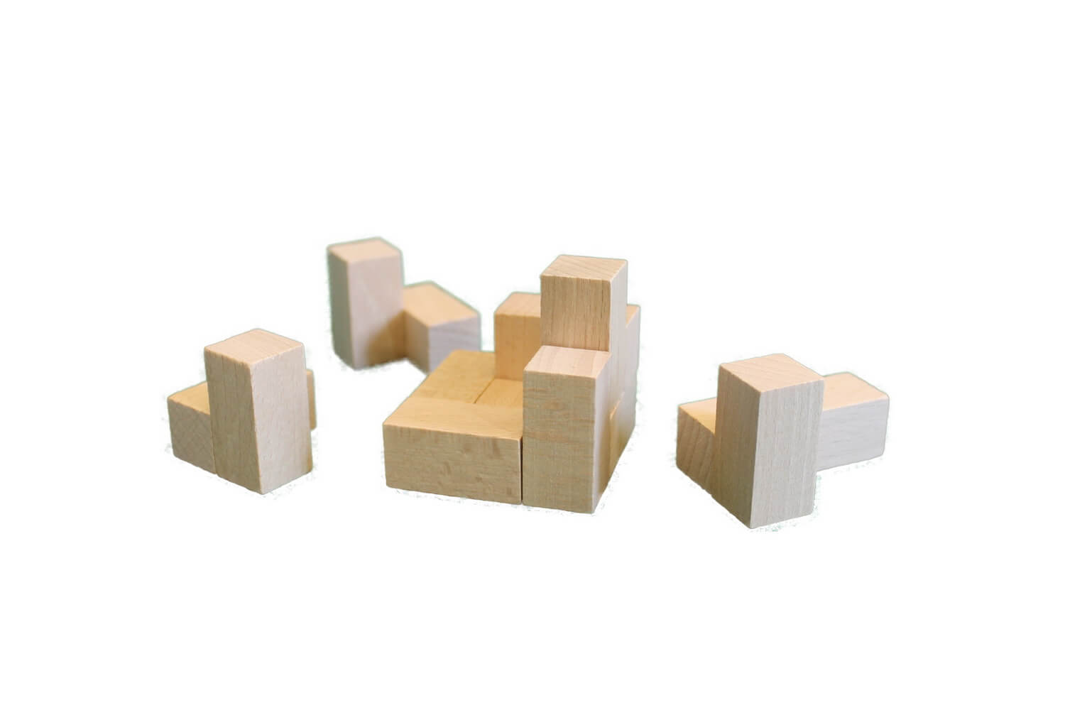 Puzzle cube aus Holz, natur von Ebert GmbH - Bild 2
