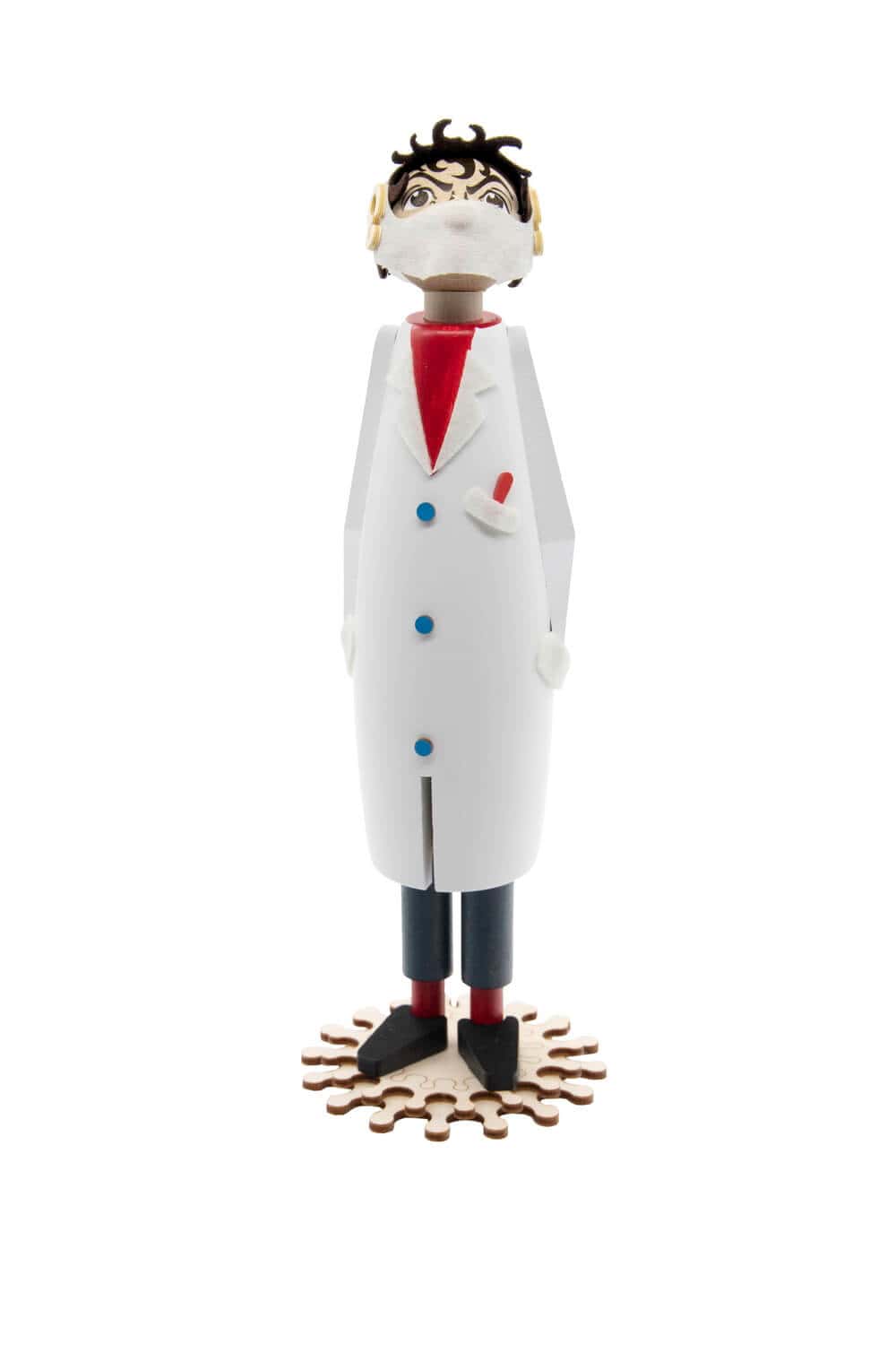 Smoking man virologist by toy maker Günther
