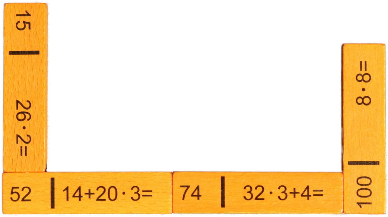 Calculation domino 2 to add and multiply, 40 parts by Ebert GmbH