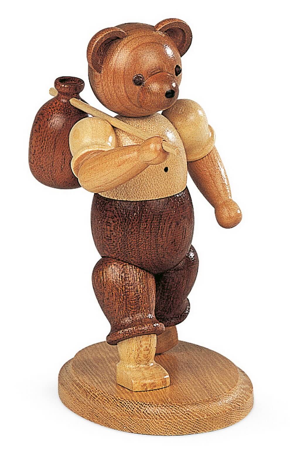 Miniature Teddy Hiker, nature, 14 cm by Müller Kleinkunst